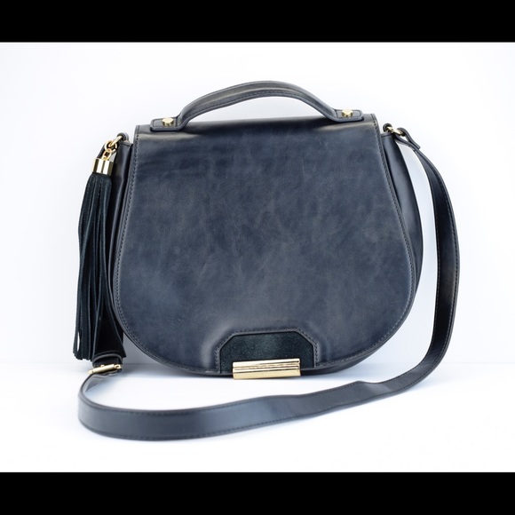 The Limited Handbags - Black leather Saddle Bag - MAKE AN OFFER!